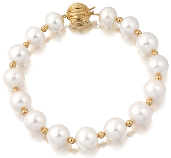 14ct Gold Cultured Pearl Bracelet - PL31B