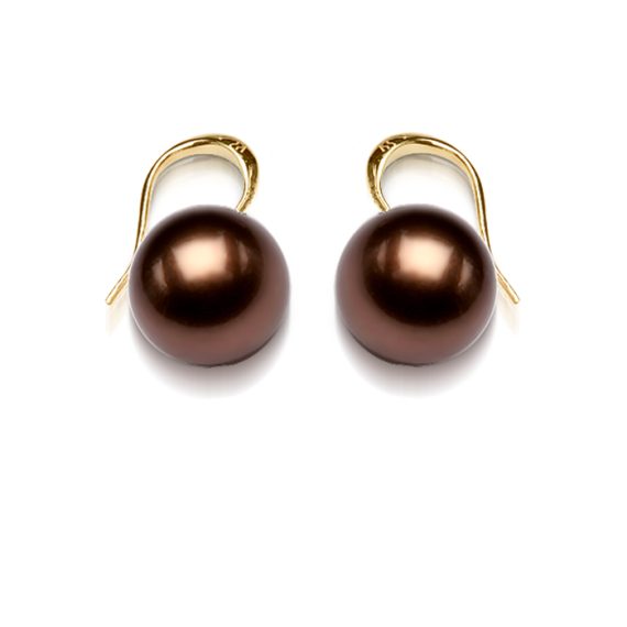 14ct Gold South Sea Pearl Earrings - SSP11BE