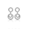 14ct White Gold Diamond Earrings-DPL431W