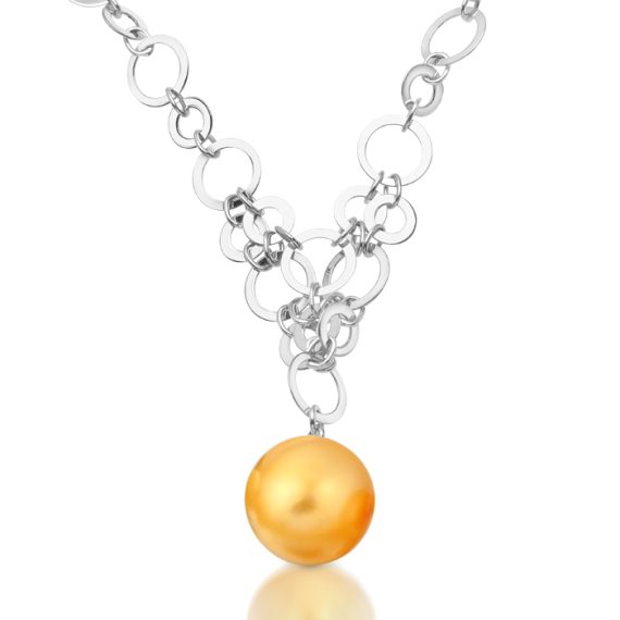 14ct White Gold South Sea Pearl Necklace - SSP7W