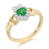 18ct Gold Diamond Claddagh Ring-CLDIA5