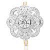 18ct Gold Vintage Style Diamond Engagement Ring-DPL610