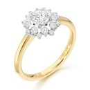 Diamond Engagement Ring-DPL611/0.72