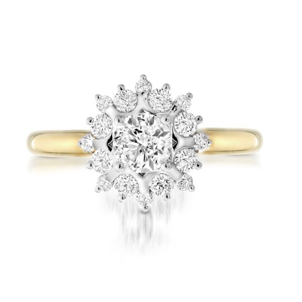 Diamond Engagement Ring-DPL611/0.72