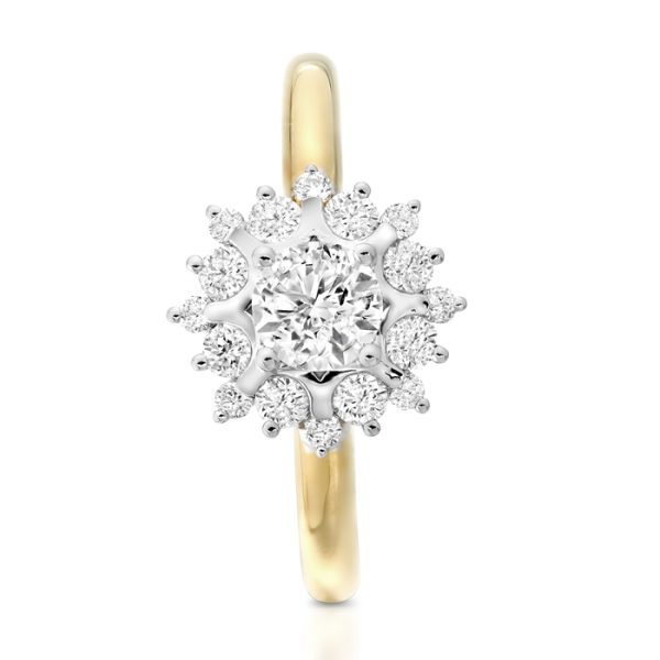 Diamond Engagement Ring-DPL611/0.72