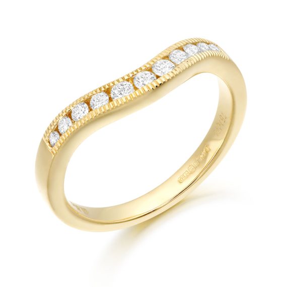 Shaped Diamond Wedding Ring-DPL597
