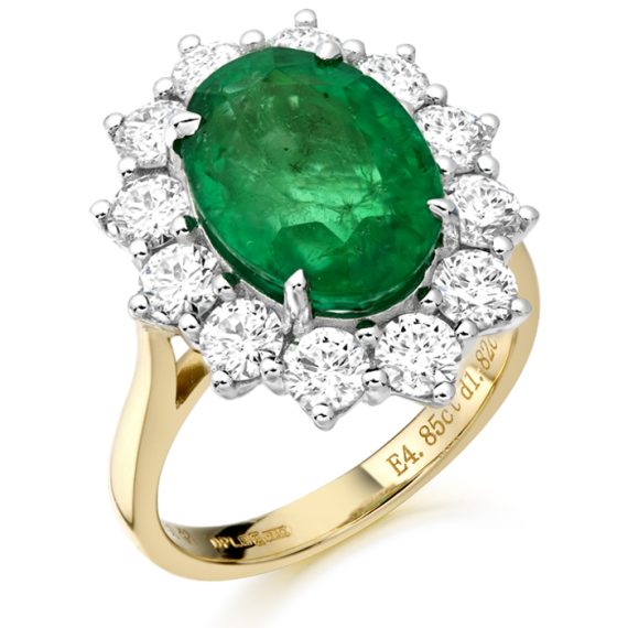 Diamond Engagement Ring-DPL549E/1.82+4.85
