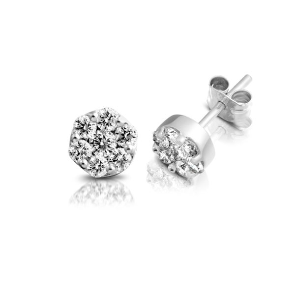 Diamond Earrings-DPL501W