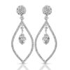18ct White Gold Diamond Earrings-DPL502E