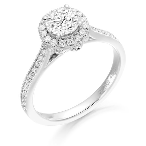 Diamond Engagement Ring-DPL603W/1.01