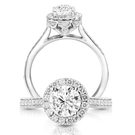 Diamond Engagement Ring-DPL603W/1.01