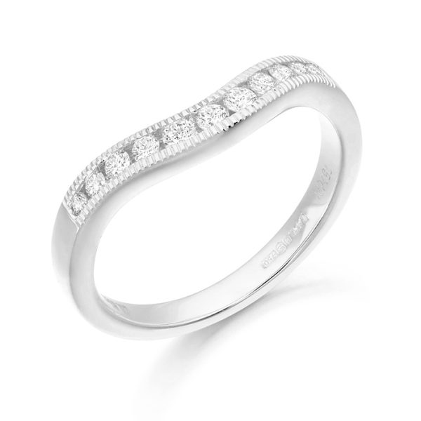 Shaped Diamond Wedding Ring-DPL597W
