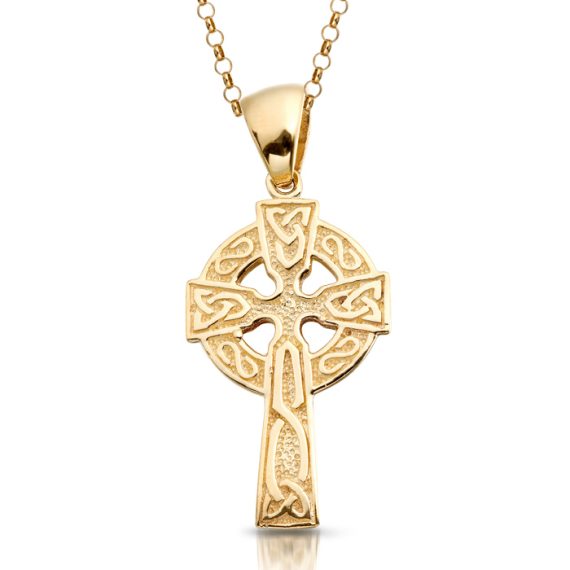 9ct Gold Celtic Cross - C132