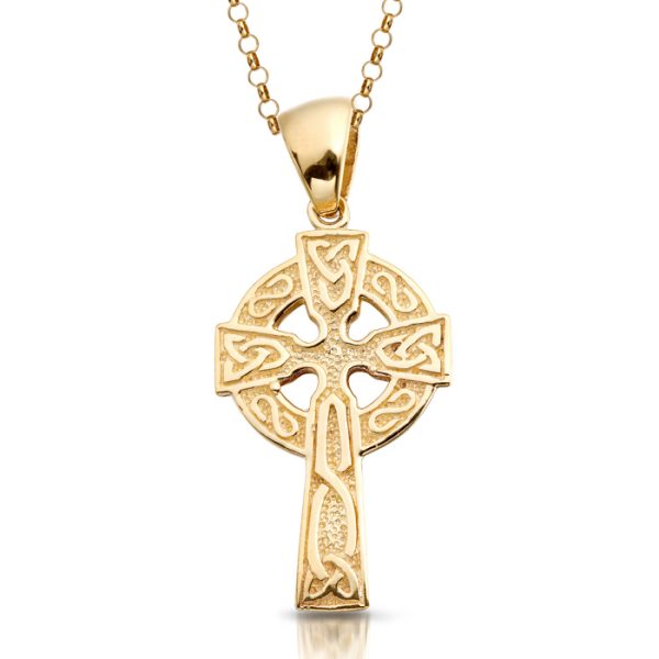 9ct Gold Celtic Cross - C132