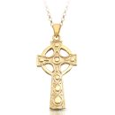 9ct Gold Celtic Cross - C136