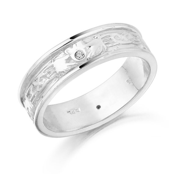 Claddagh Wedding Ring-CL23W