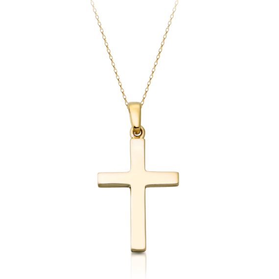 9ct Gold Cross Pendant-C25