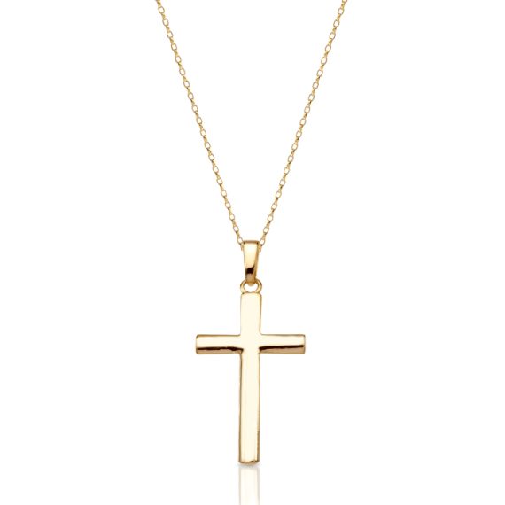 9ct Gold Cross Pendant-J22