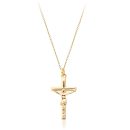 9ct Gold Crucifix Cross Pendant-C58