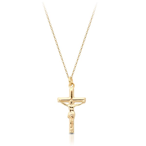 9ct Gold Crucifix Cross Pendant-C58