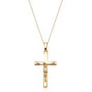 9ct Gold Crucifix Cross Pendant-J2