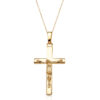 9ct Gold Crucifix Cross Pendant-J20