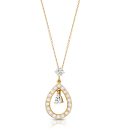 9ct Gold CZ Chandelier Pendant-P147