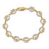 9ct Gold Claddagh Bracelet - CLB4CZ