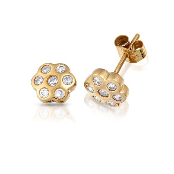 Floral Stud Earrings-E11