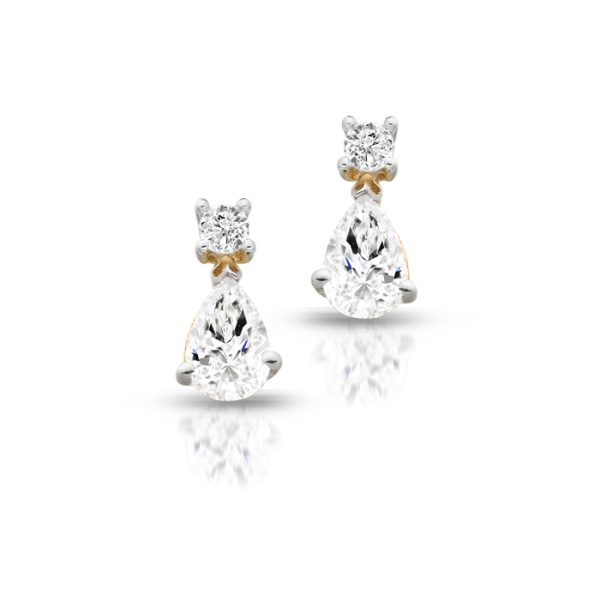 9ct Gold CZ Earrings-E270