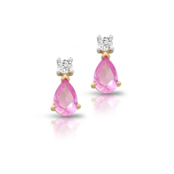 9ct Gold CZ Earrings-E270P