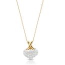 9ct Gold CZ Heart Pendant-DP11