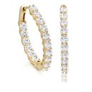 CZ Hoop Earrings-E4