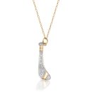 9ct Gold Hurley Stick Pendant-P927CZ