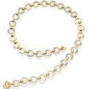 9ct Gold CZ Necklace-N1