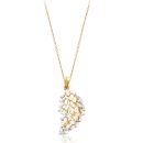 9ct Gold CZ Pendant-P251