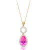 9ct Gold CZ Pendant-P261P