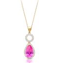 9ct Gold CZ Pendant-P261P