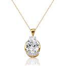 9ct Gold CZ Pendant-P262