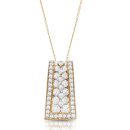 9ct Gold CZ Pendant-P263