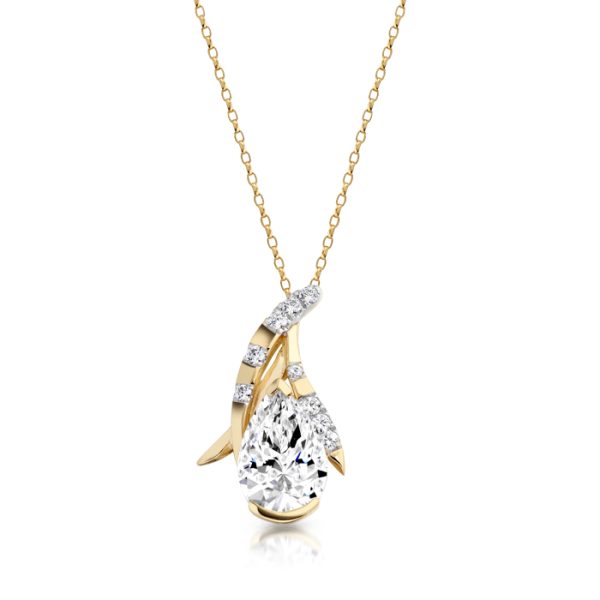 9ct Gold CZ Pendant-P283