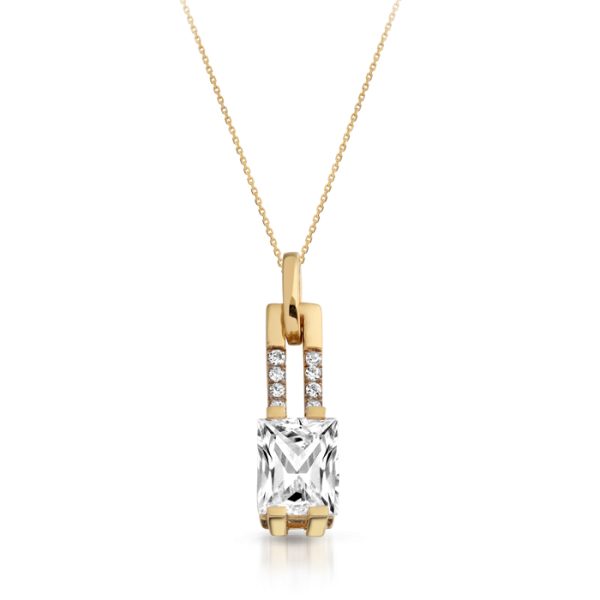 9ct Gold CZ Pendant-P285