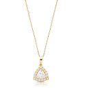 9ct Gold CZ Pendant-P78