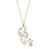 9ct Gold CZ Necklace Set-SET53
