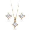 9ct Gold CZ Pendant-SET12