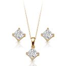 9ct Gold CZ Pendant-SET12