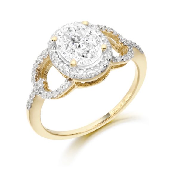 9ct Gold CZ Ring-D1