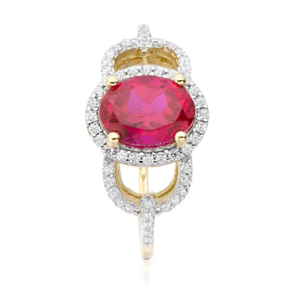 CZ Ruby Ring-D1R