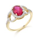 CZ Ruby Ring-D1R