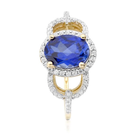 CZ Sapphire Ring-D1S